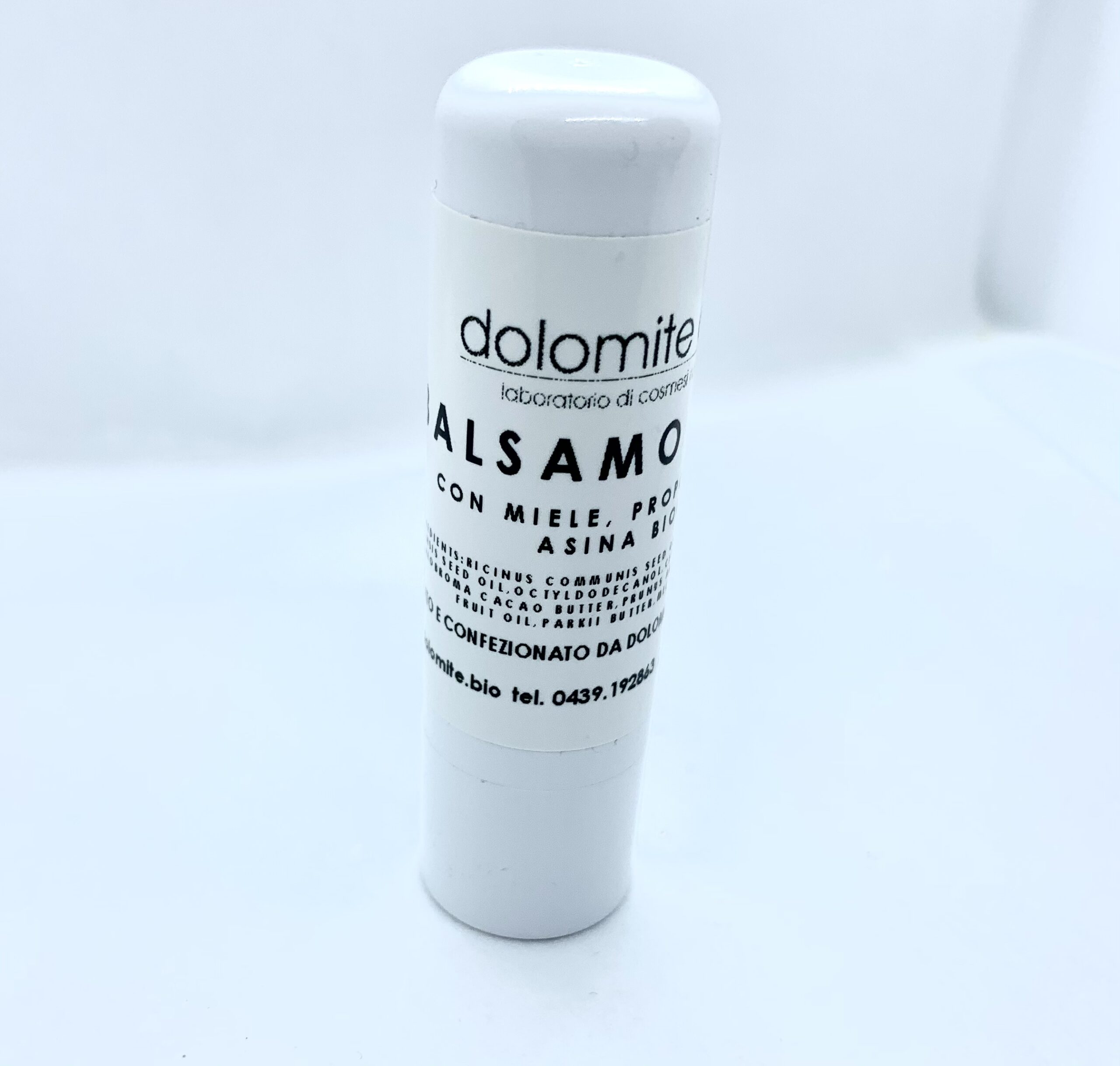 Balsamo labbra con miele, propoli e latte di asina